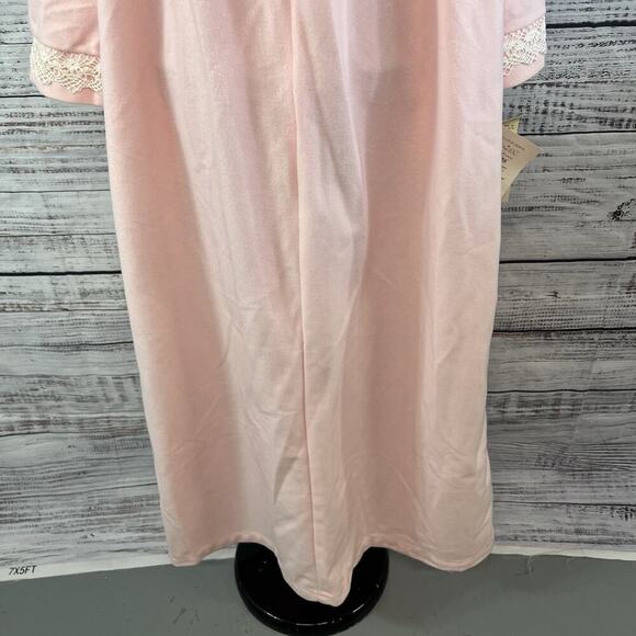 Vintage Apostrophe Guilford Sears Nightgrown Dress size Medium 12-14 Pink Lace - Picture 9 of 13